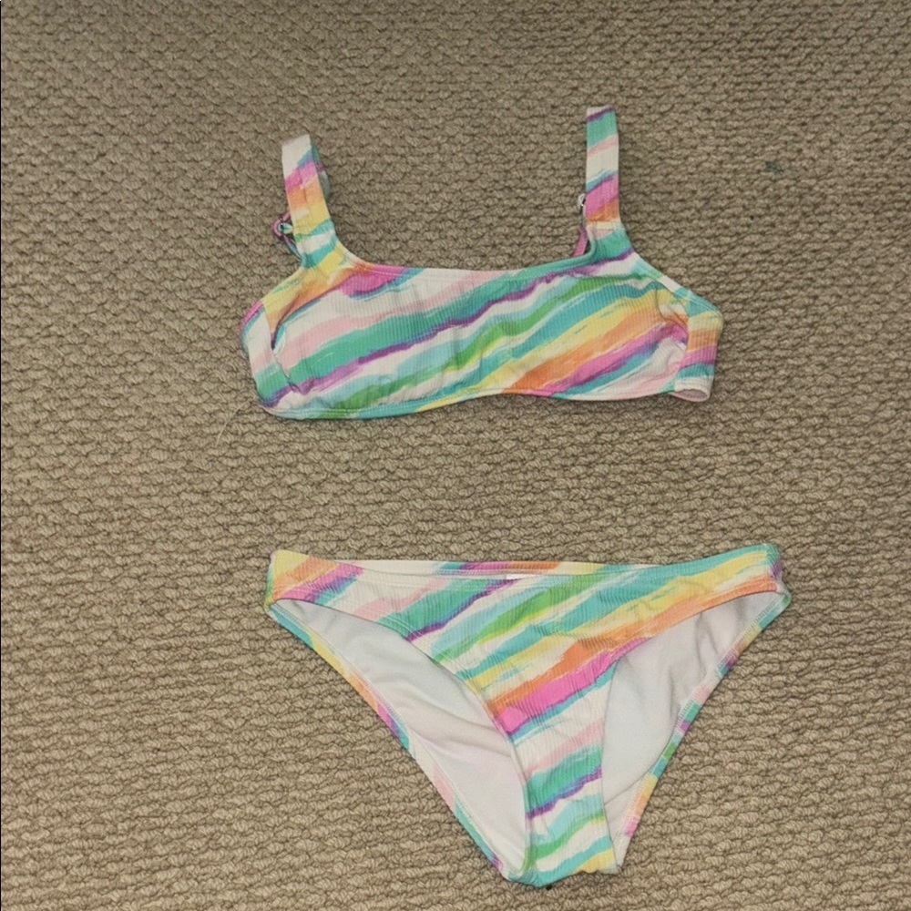 Xhilaration Multicolor Striped Bikini